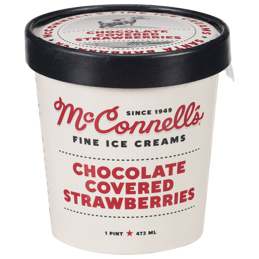 McConnell's Fine Ice Creams Chocolate Covered Strawberries Ice Cream 1 pt