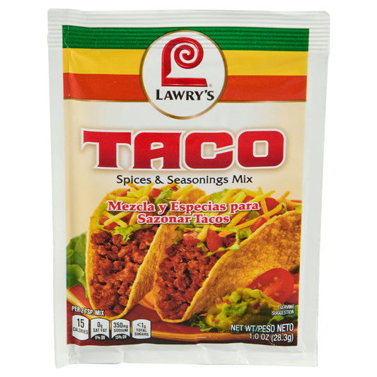 Lawry's Taco Seasoning Mix, 1 oz