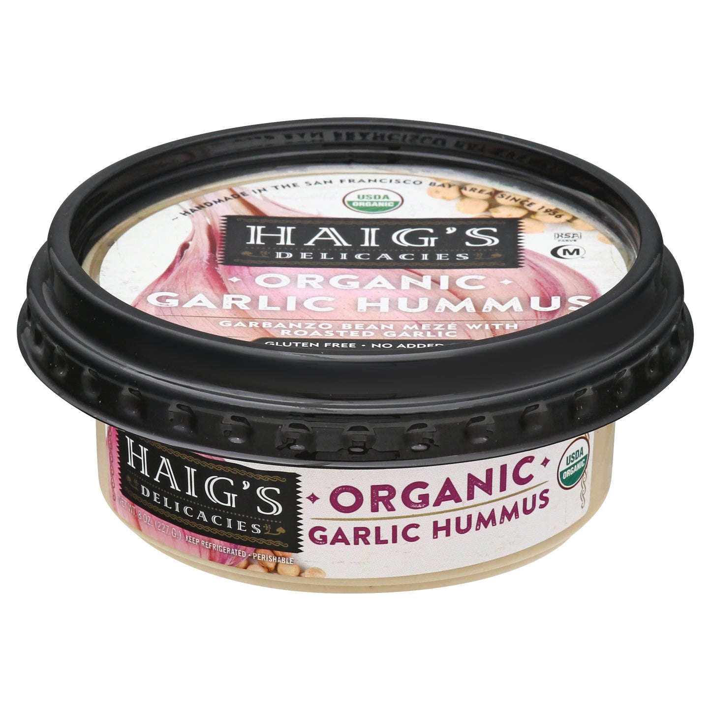 Haig's Organic Garlic Hummus 8 oz