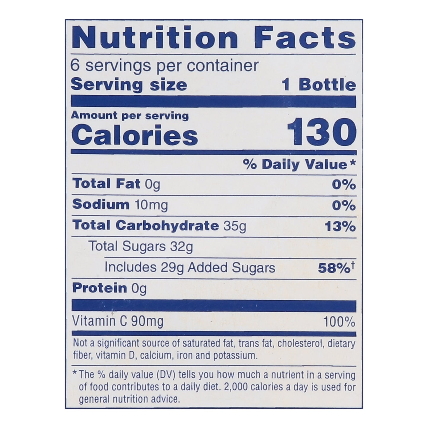 Ocean Spray The Original Cranberry Juice Cocktail 6 - 10 fl oz Bottles