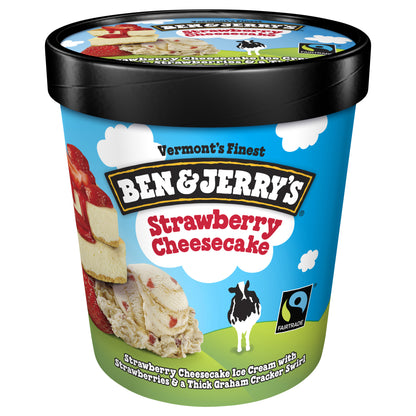 Ben & Jerry's Ice Cream Strawberry Cheesecake 16 oz