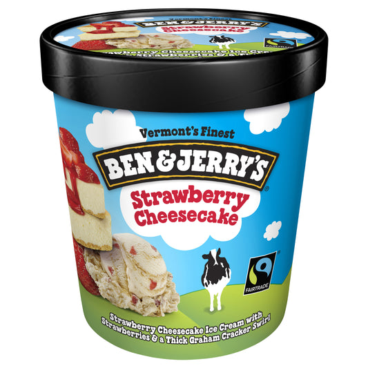 Ben & Jerry's Ice Cream Strawberry Cheesecake 16 oz