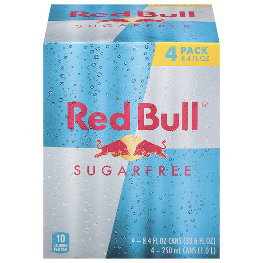 Red Bull Sugarfree Energy Drink 4 - 8.4 fl oz Cans