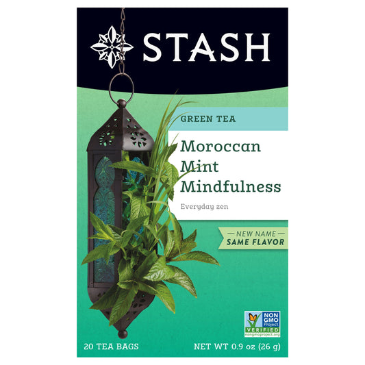 Stash Tea Moroccan Mint Mindfulness Green Tea 20 Ct