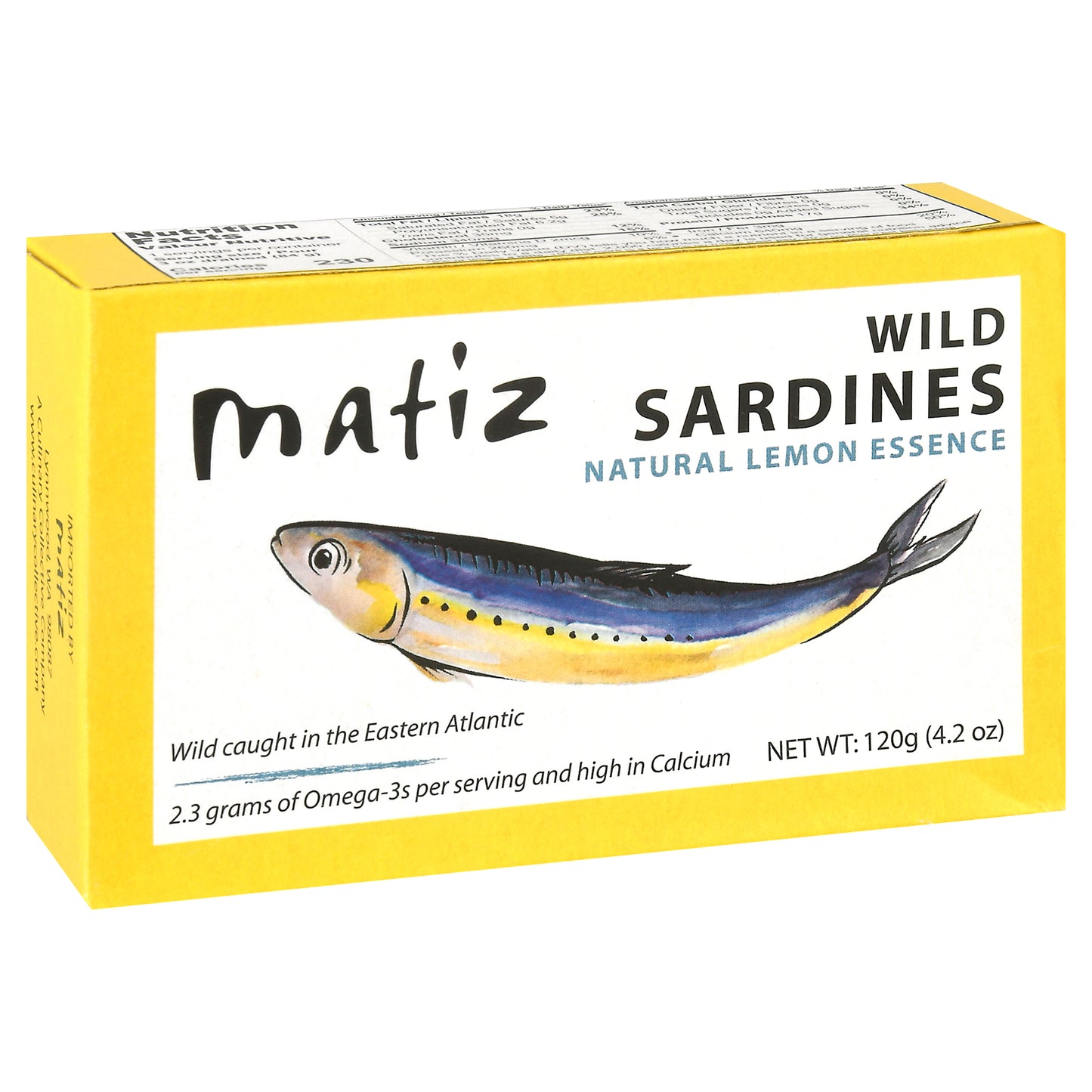 Matiz Natural Lemon Essence Wild Sardines 4.2 oz