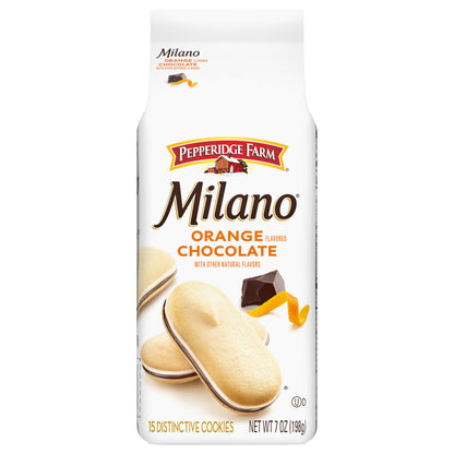 Pepperidge Farm Milano Distinctive Orange Chocolate Flavored Cookies 15 ea