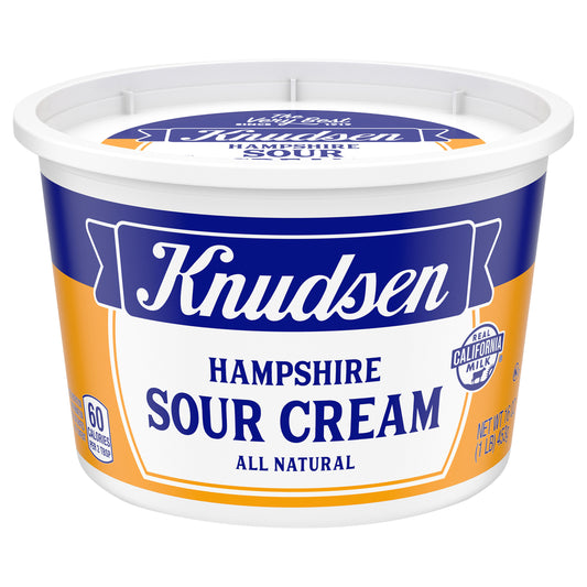 Knudsen Hampshire 100% Natural Sour Cream, 16 oz Tub