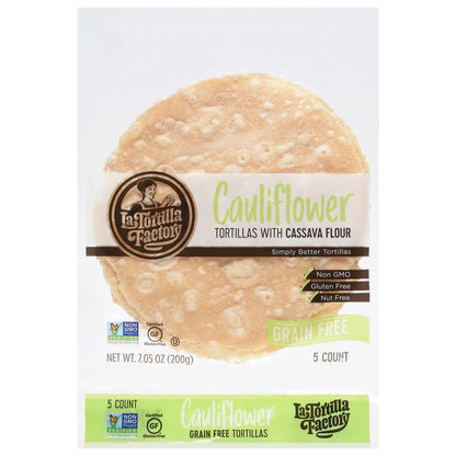 La Tortilla Factory Cauliflower Tortillas with Cassava Flour 5 ea