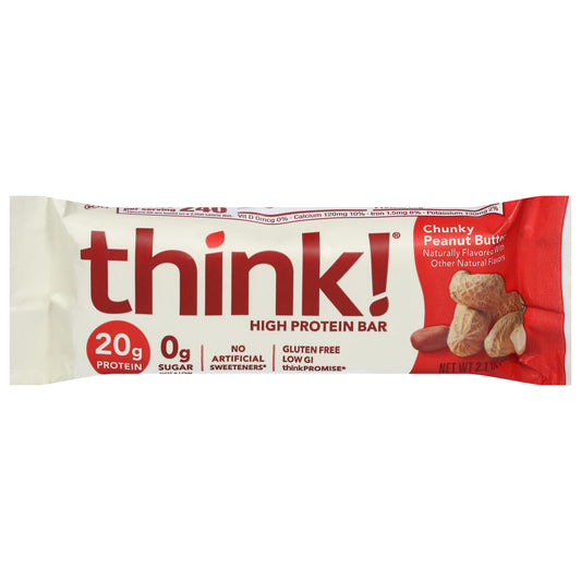Think! Chunky Peanut Butter High Protein Bar 2.1 oz
