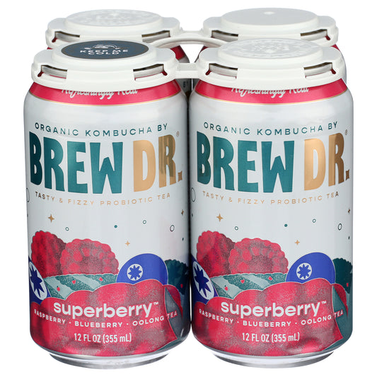 Brew Dr Kombucha Superberry 12oz