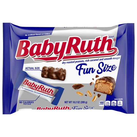 Baby Ruth Candy Bar Fun Size 10.2 oz