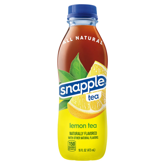 Snapple Lemon Tea, 16 fl oz recycled plastic bottle