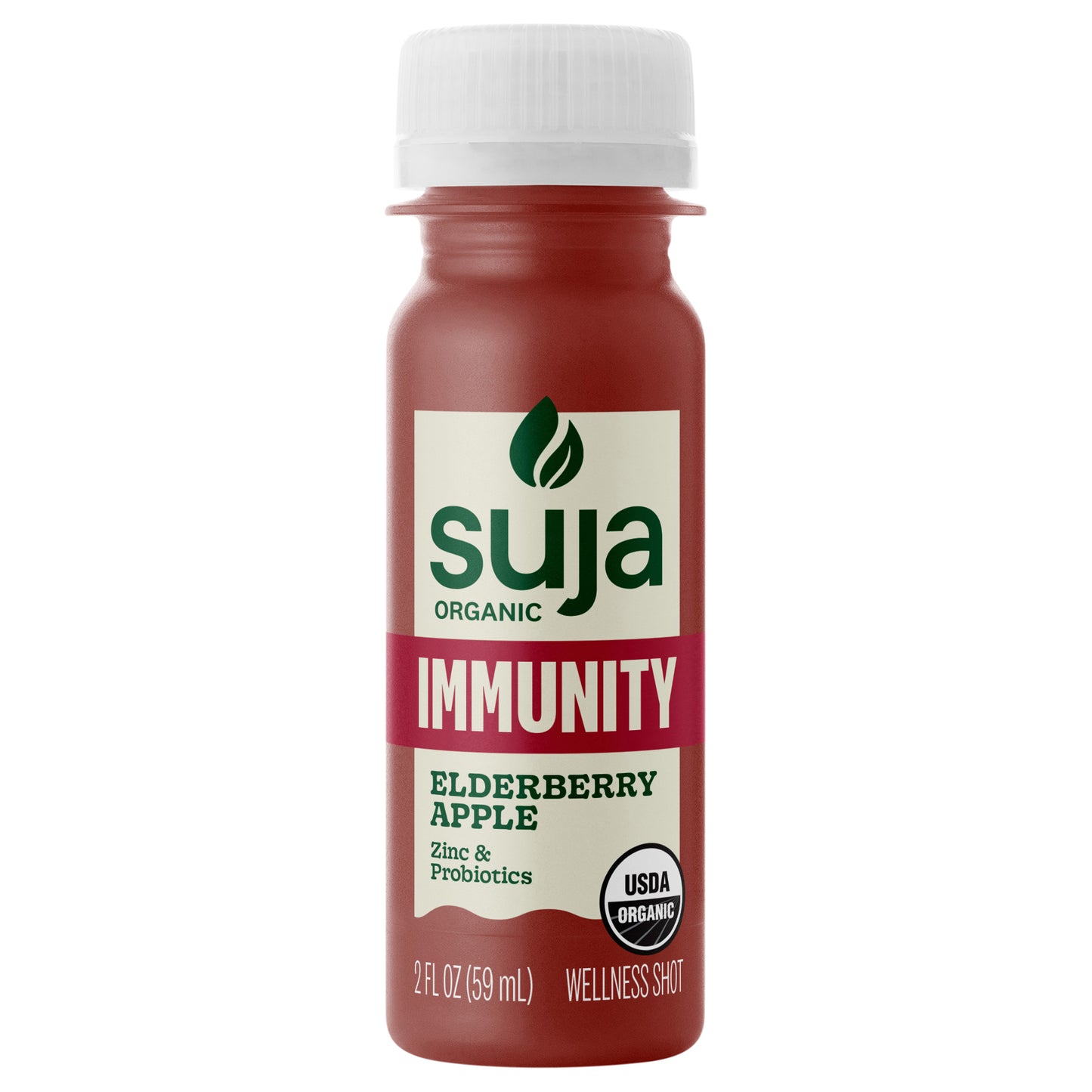 Suja Organic Immunity Elderberry Apple Shot, 2 fl oz Bottle