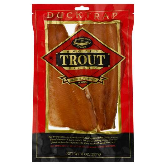 Ducktrap River Of Maine Smoked Trout Fillets 8 oz