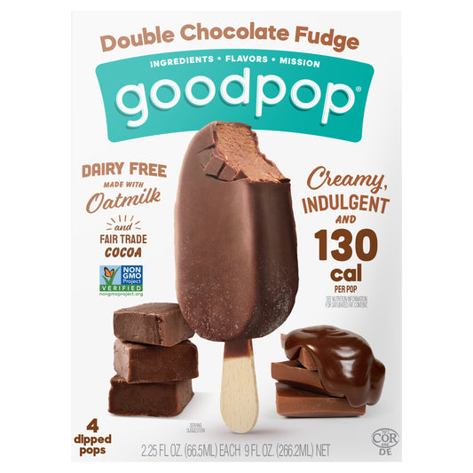Double Chocolate Fudge Dairy-Free Oat Milk Frozen Dessert Bars, 4 Ct