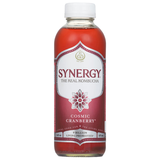 Synergy Cosmic Cranberry Kombucha 16 fl oz