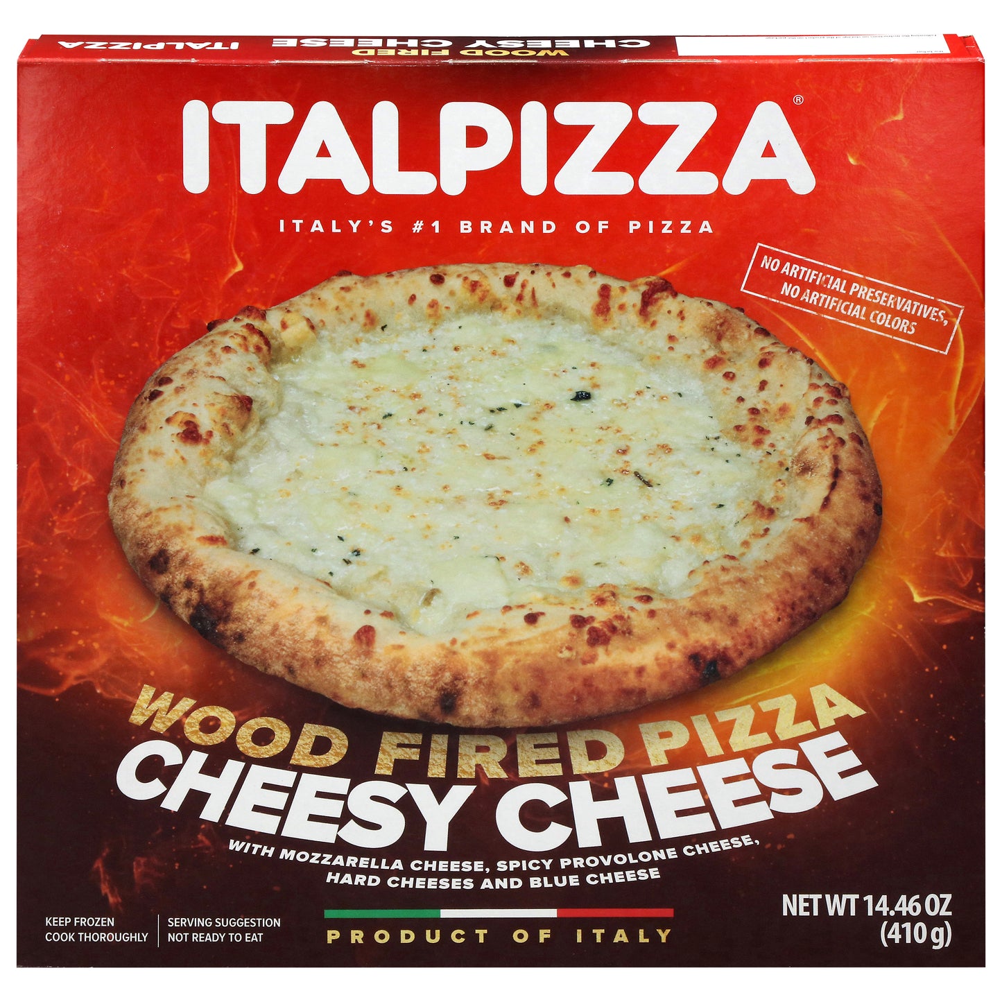 Italpizza Wood Fired Cheesy Cheese Pizza 14.46 oz