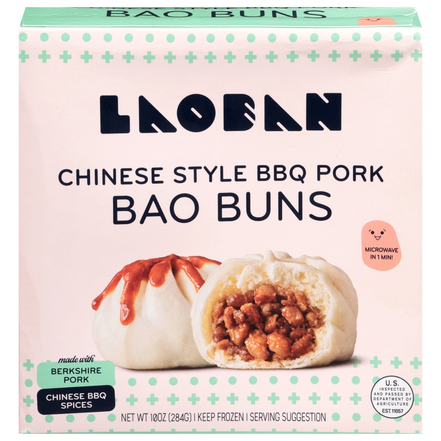 Laoban Chinese Style BBQ Pork Bao Buns 10 oz