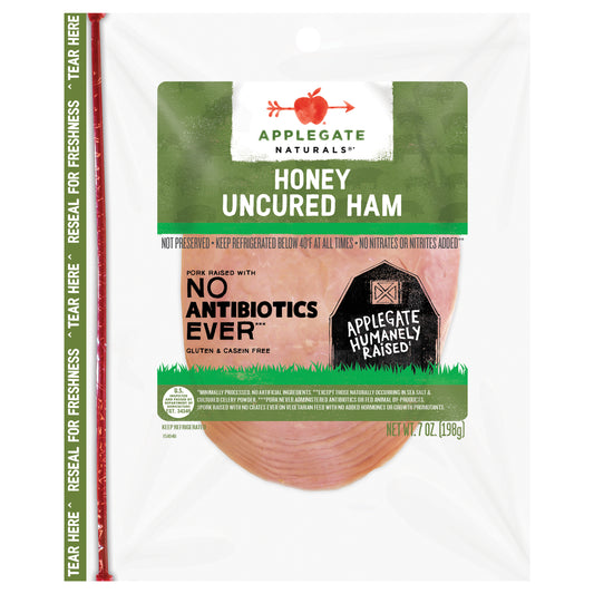 Applegate Natural Uncured Honey Ham Sliced, 7oz