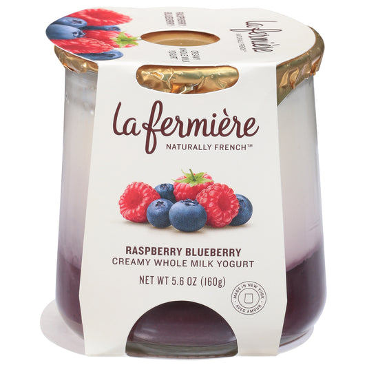 La Fermiere Creamy Whole Milk Raspberry Blueberry Yogurt 5.6 oz