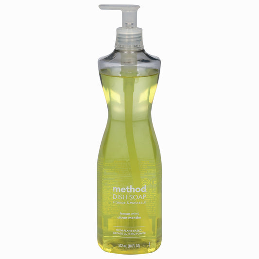 Method Plant-Based Lemon Mint Dish Soap with Plant-Based 18 fl oz