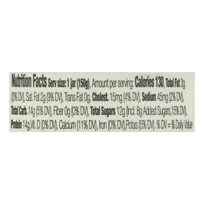 Nounos Strained Greek Peach Passionfruit Yogurt 5.3 oz