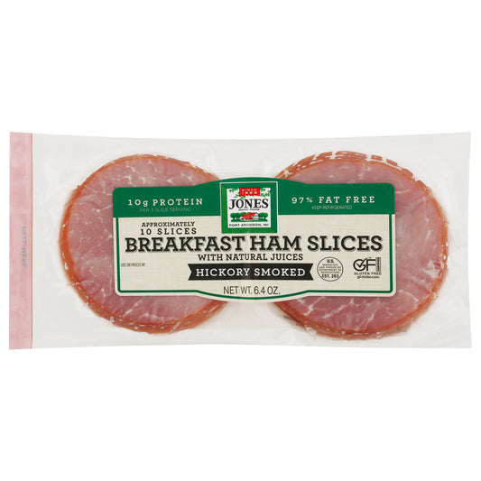 Jones Dairy Farm Hickory Smoked Breakfast Ham Slices 6.4 oz