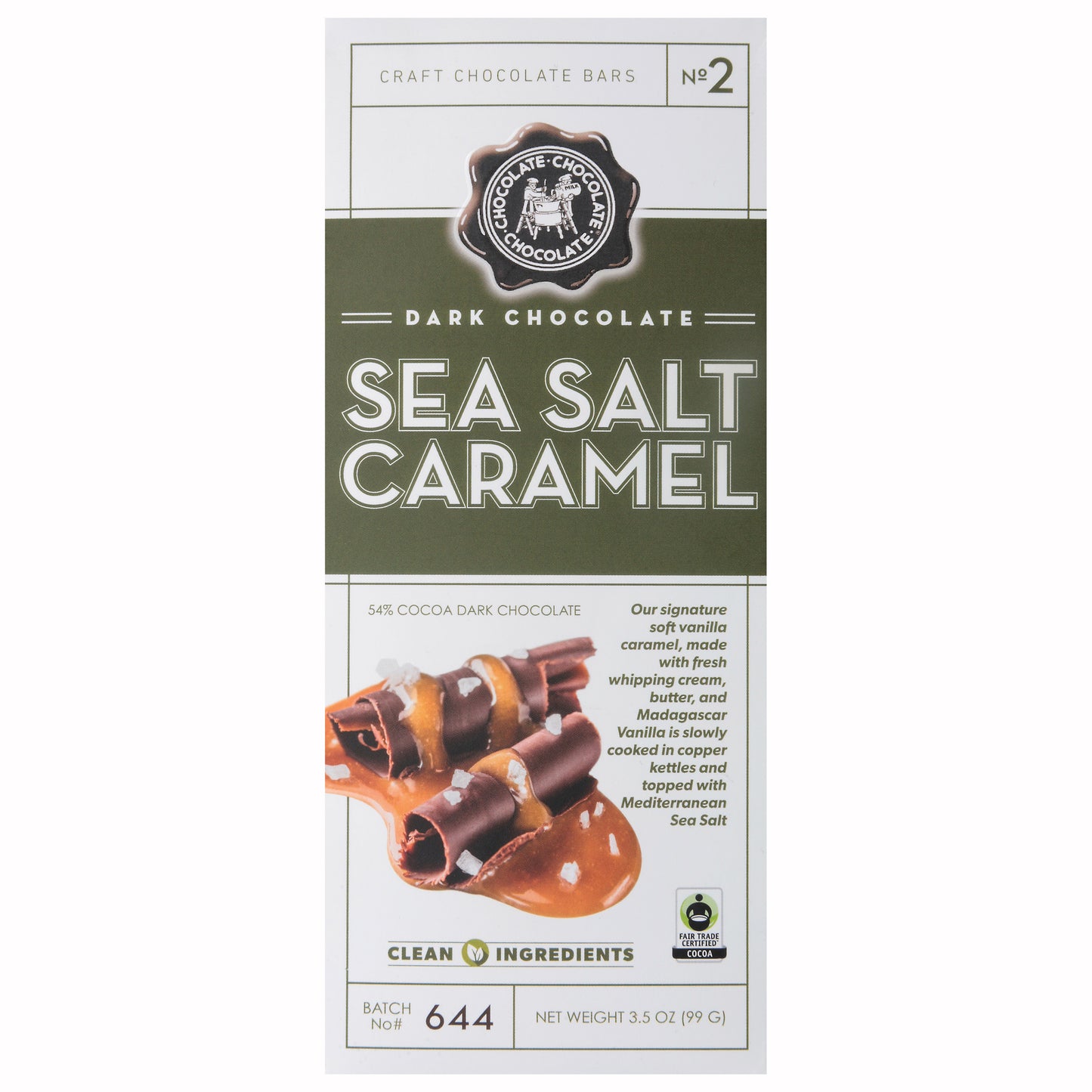 Chocolate Chocolate Chocolate Sea Salt Caramel Dark Chocolate 3.5 oz