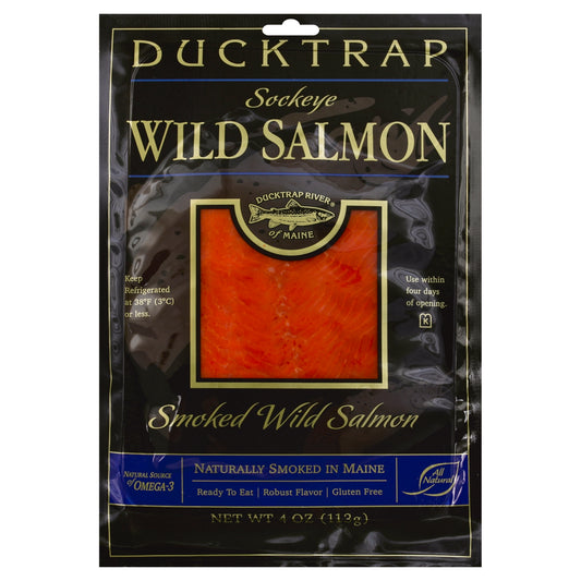 Ducktrap Salmon 4 oz - Smoked Wild