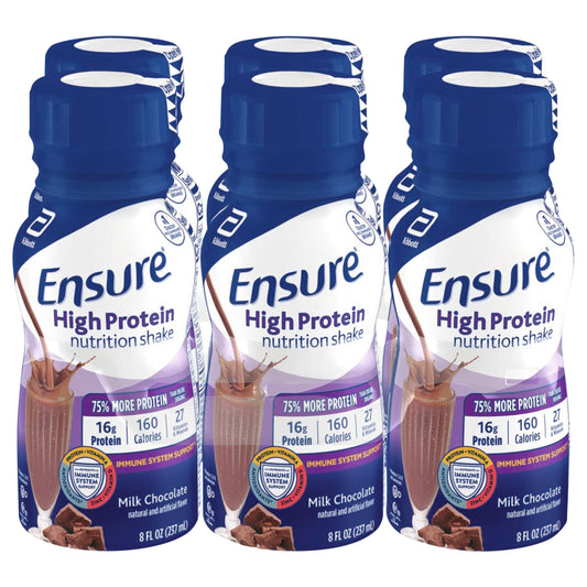 Ensure High Protein Nutrition Shake Milk Chocolate Ready-to-Drink 6-8 fl oz Bottles