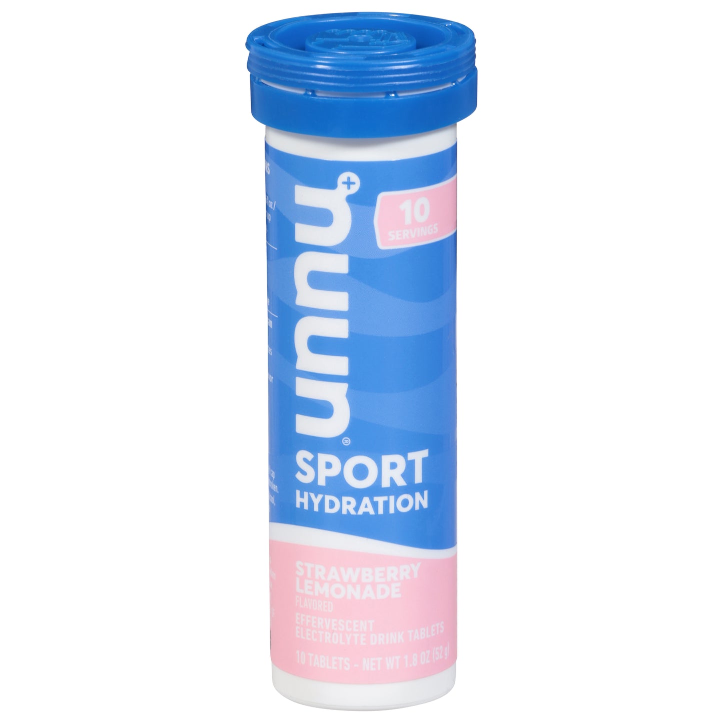 Nuun Strawberry Lemonade Flavored Sport Hydration 10 Effervescent Electrolyte Drink Tablets