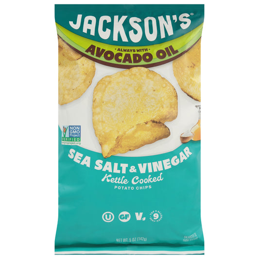 Jackson's Kettle Cooked Sea Salt & Vinegar Potato Chips 5 oz