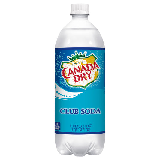 Canada Dry Club Soda, 1 L bottle