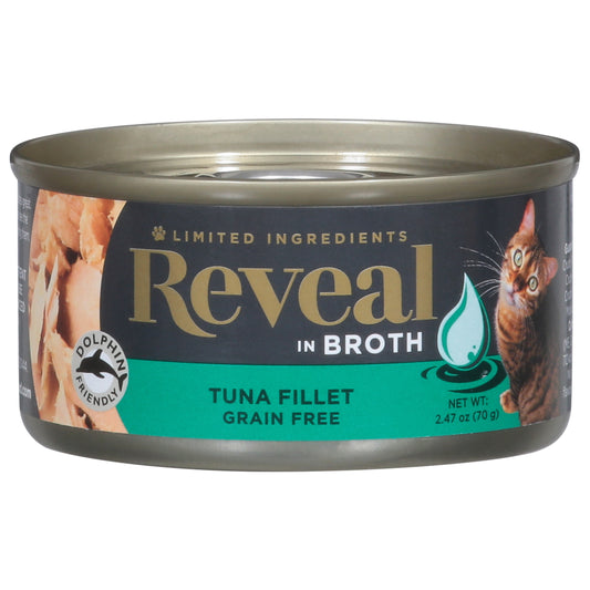 Reveal Grain Free Tuna Fillet Cat Food in Broth 2.47 oz