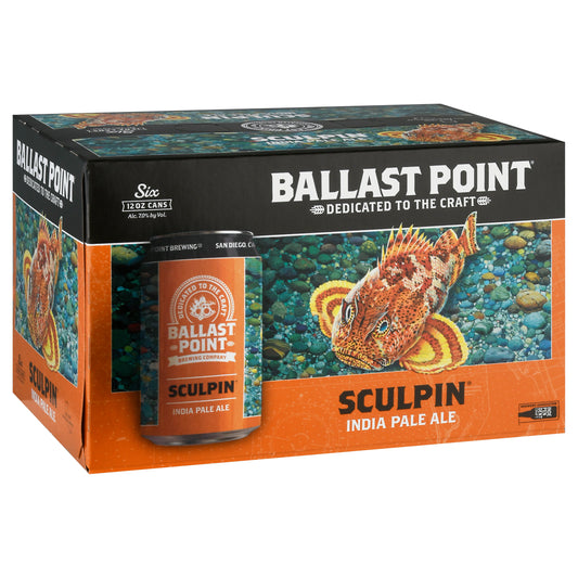Ballast Point Sculpin India Pale Ale Beer 6 ea