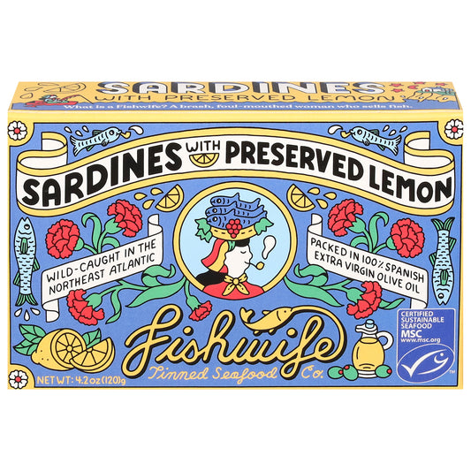 Fishwife Sardines with Preserved Lemon 4.2 oz