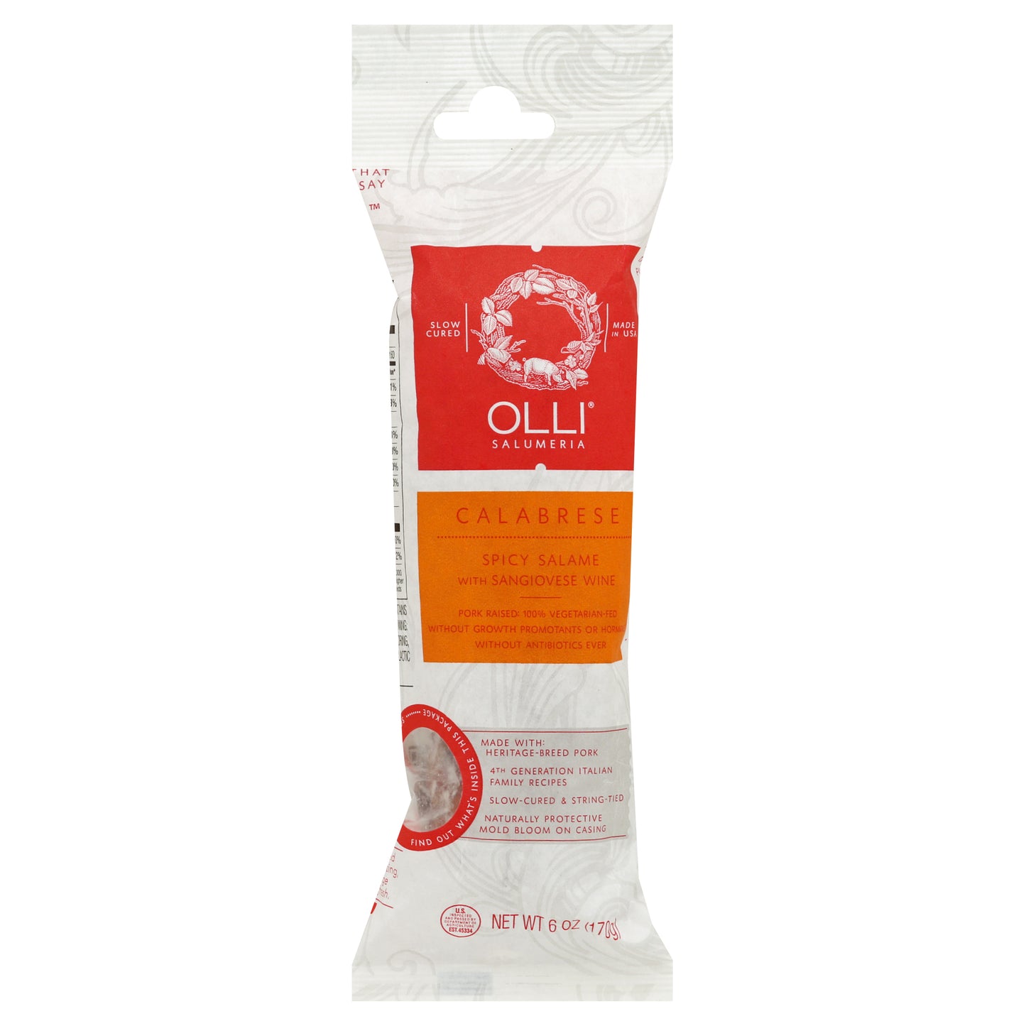 Olli Salumeria Salame 6 oz - Calabrese