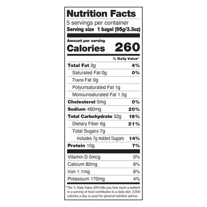 Dave's Killer Bread Organic Plain Awesome Bagels 16.75 oz