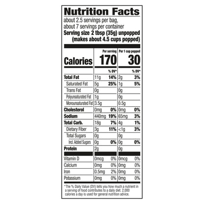 Orville Redenbacher's Naturals Simply Salted Popcorn, 3.29 Ounce Classic Bag, 3-Count