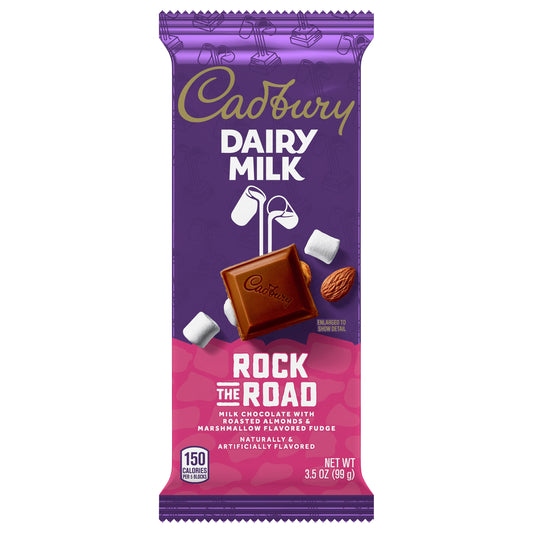 CADBURY DAIRY MILK Rock the Road Milk Chocolate Candy Bar, 3.5 oz