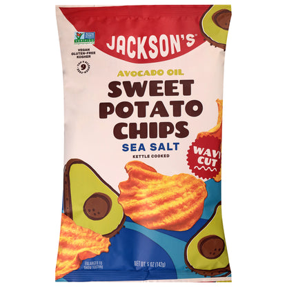 Jackson's Kettle Cooked Avocado Oil Sea Salt Sweet Potato Chips 5 oz