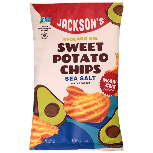 Jackson's Kettle Cooked Avocado Oil Sea Salt Sweet Potato Chips 5 oz