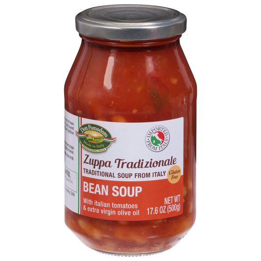 Don Pomodoro Traditional Bean Soup with Italian Tomatoes & Extra Virgin Olive Oil 17.6 oz