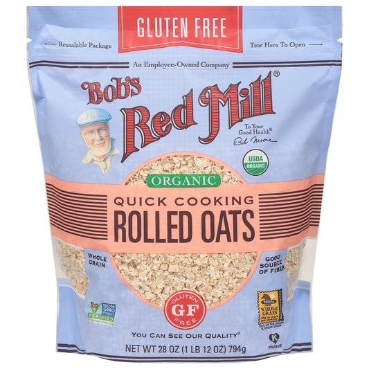 Bob's Red Mill Quick Cooking Organic Rolled Oats 28 oz