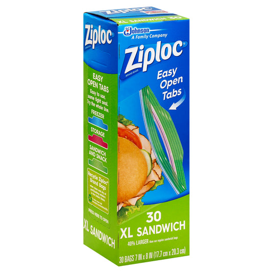 Ziploc Sandwich Bags 30 ea