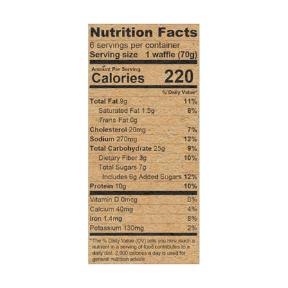 Thick and Fluffy Waffles, Buttermilk & Vanilla - 14.82oz/6ct