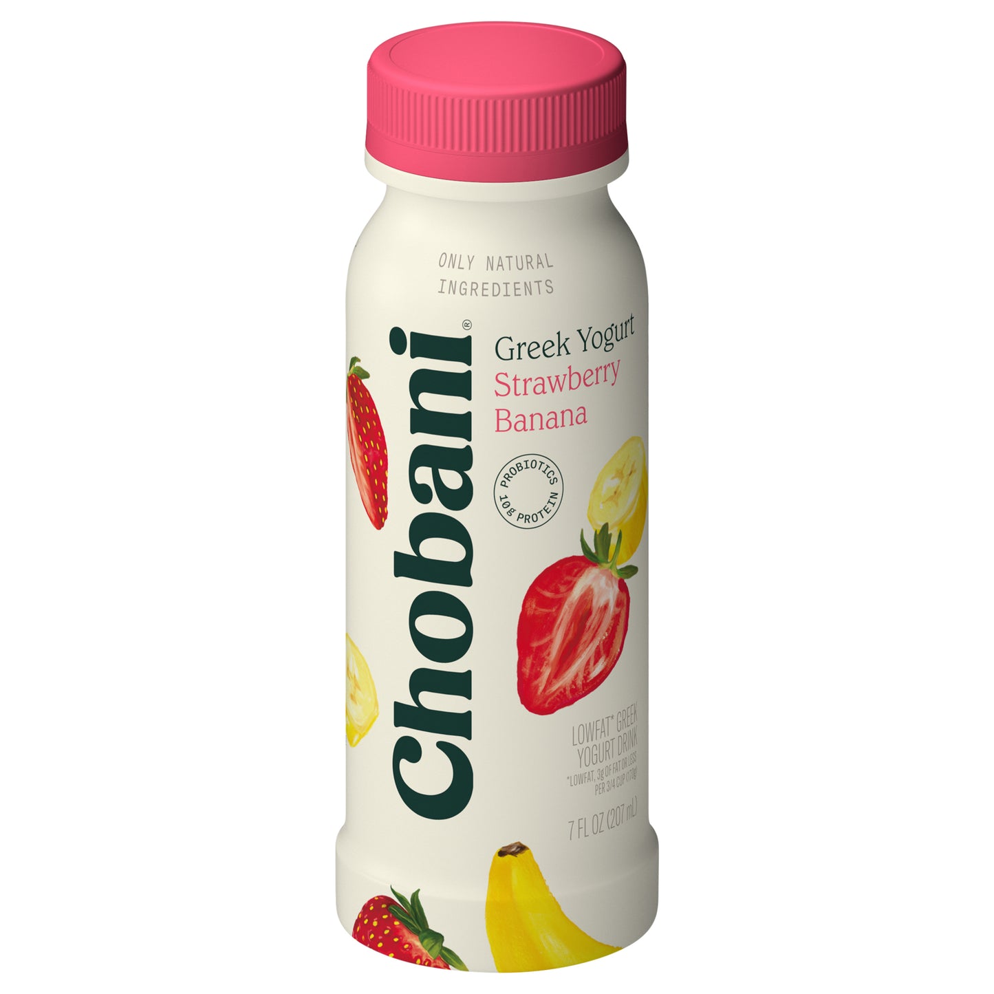 Chobani® Low-Fat Greek Yogurt Strawberry Banana Drink 7oz