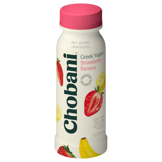 Chobani® Low-Fat Greek Yogurt Strawberry Banana Drink 7oz