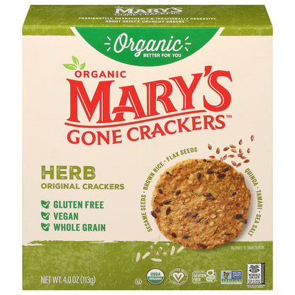 Mary's Gone Crackers Organic Original Herb Crackers 4.0 oz
