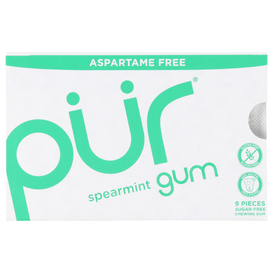 Pur Aspartame Free Sugar-Free Spearmint Gum 9 Pieces